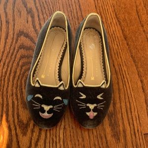 Girls Charolette Olympia kitten slippers 27